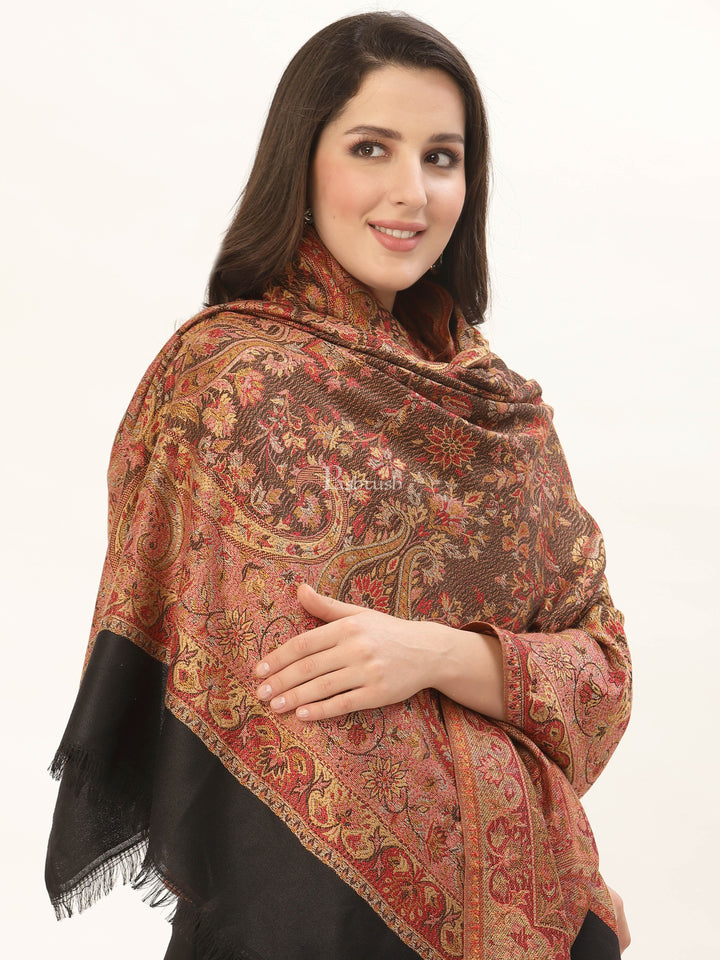 Pashtush India Womens Shawls Pashtush Women'S Jamawar Shawl, Faux Pashmina