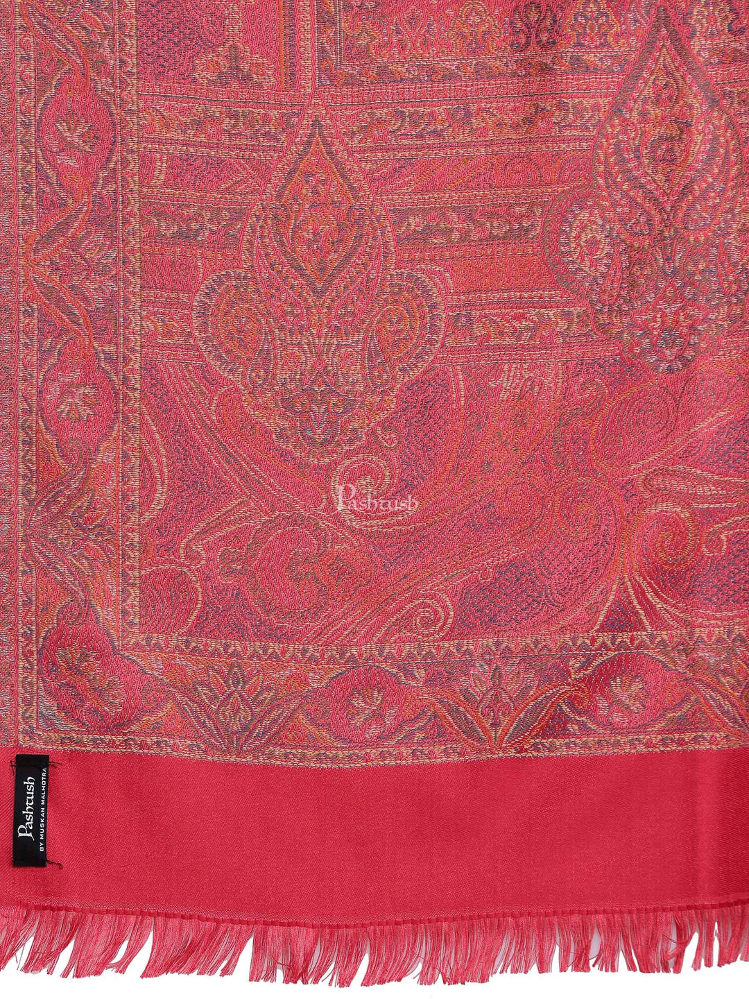 Pashtush India Womens Shawls Pashtush Women'S Jamawar Shawl, Pink