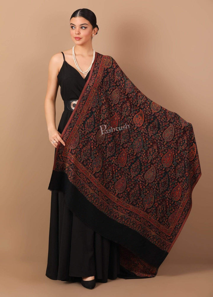 Pashtush Shawl Store Shawl Pashtush Womens Extra Fine Soft Kaani Weave Shawl, Multicoloured