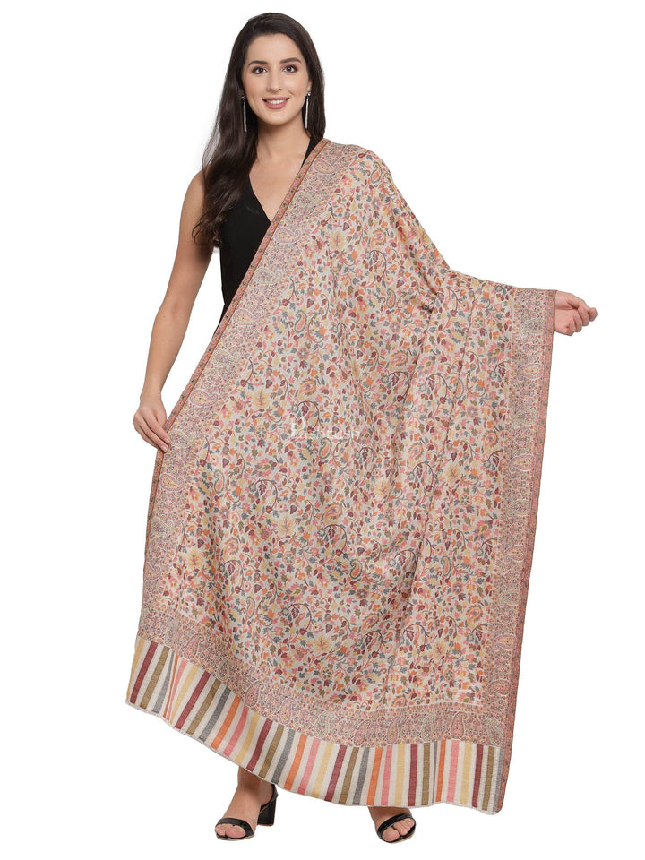 Pashtush India Womens Shawls Pashtush Womens Fine Wool Ethnic Weave Shawl, Soft And Warm