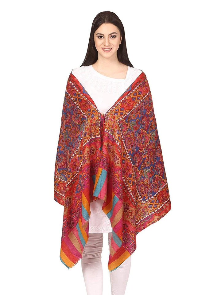 Pashtush Womens Fine Wool Traditional Stole