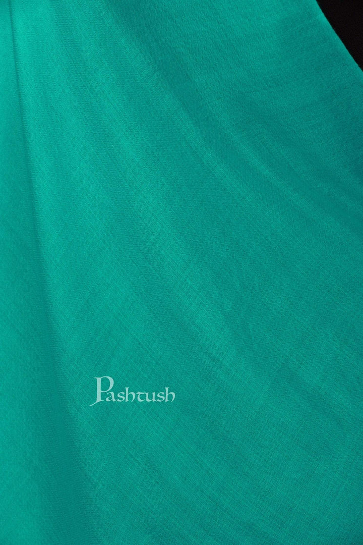 Pashtush India 70x200 Pashtush Womens Softest Cashmere Pashmina Scarf, Diamond Weave, Turquoise