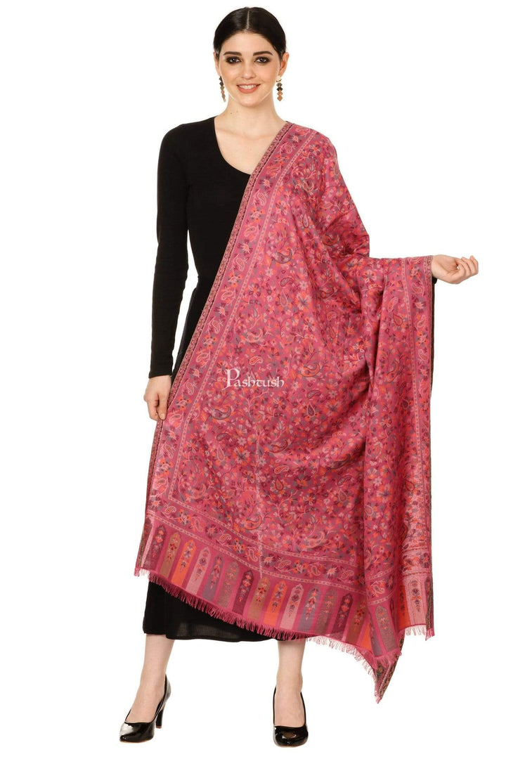 Pashtush Store Shawl Pashtush Womens Woven Kaani Shawl, Woollen, Faux Pashmina Shawl