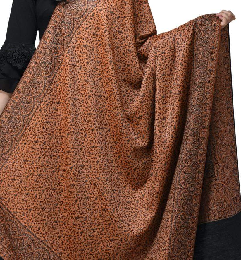 Pashwool 100x200 Pashwool Womens Faux Pashmina Shawl, Soft and Warm, Amber