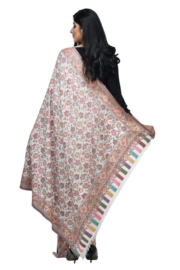 Pashwool 100x200 Pashwool Womens Kaani Design Shawl, Light Weight, Soft and Warm